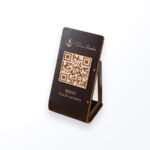 ستاند رقمي خشب لقائمة الطعام