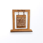 ستاند رقمي خشب لقائمة الطعام