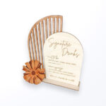 ستاند رقمي خشب قطعتين