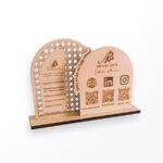 ستاند رقمي خشب قطعتين